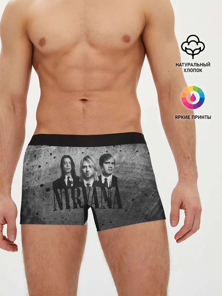 Мужские трусы боксеры / Нирвана