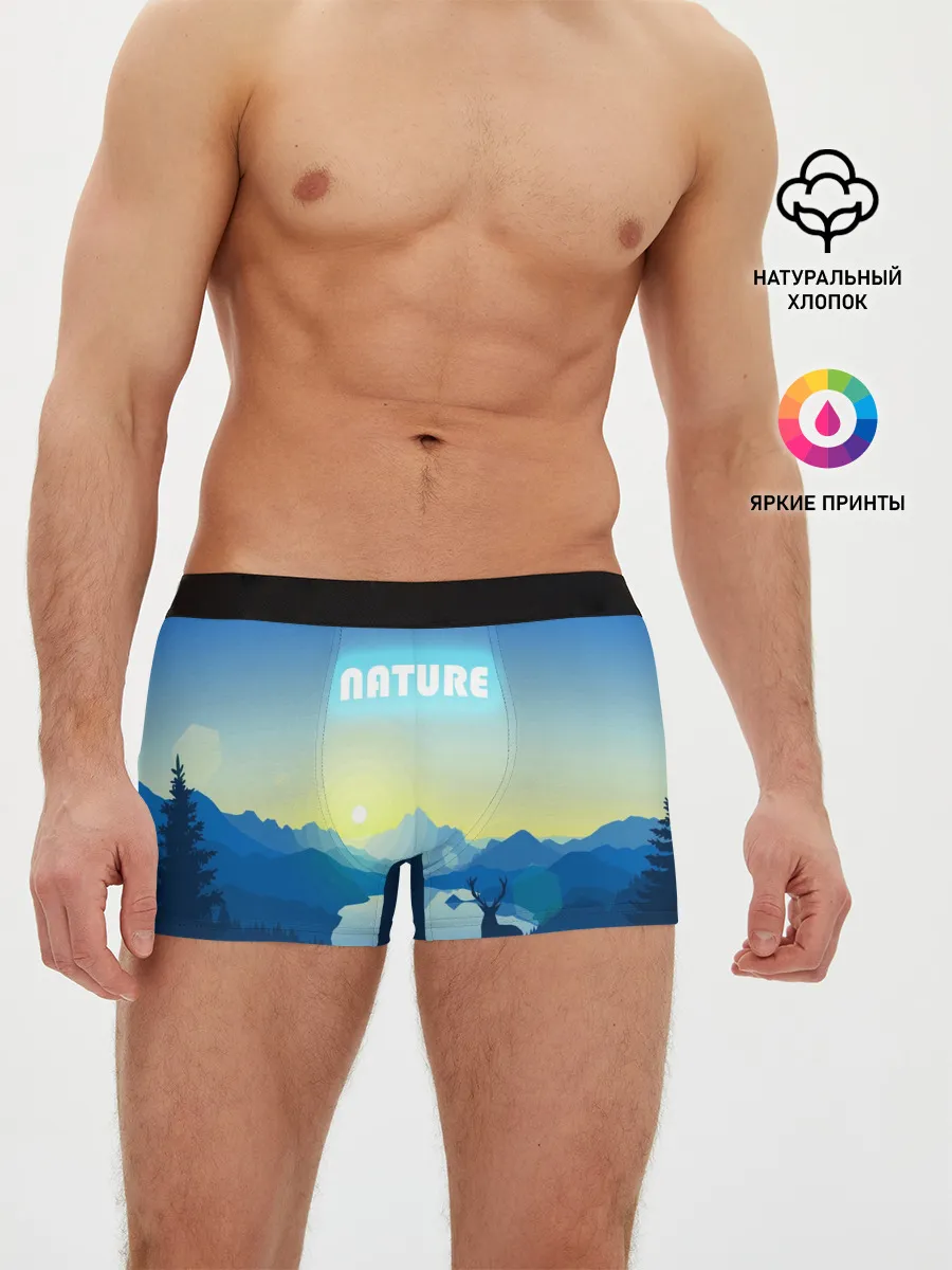 Мужские трусы боксеры / NATURE