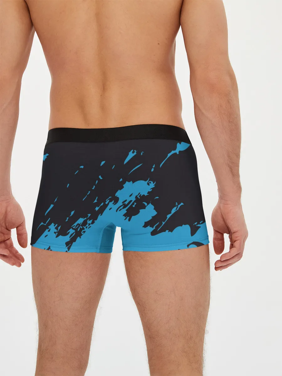 Мужские трусы боксеры / One Piece синий всплеск