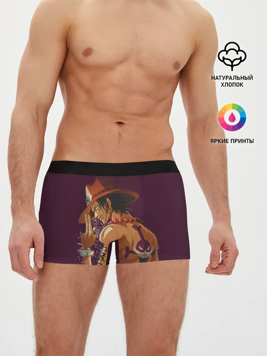 Мужские трусы боксеры / One Piece. Портгас Д. Эйс