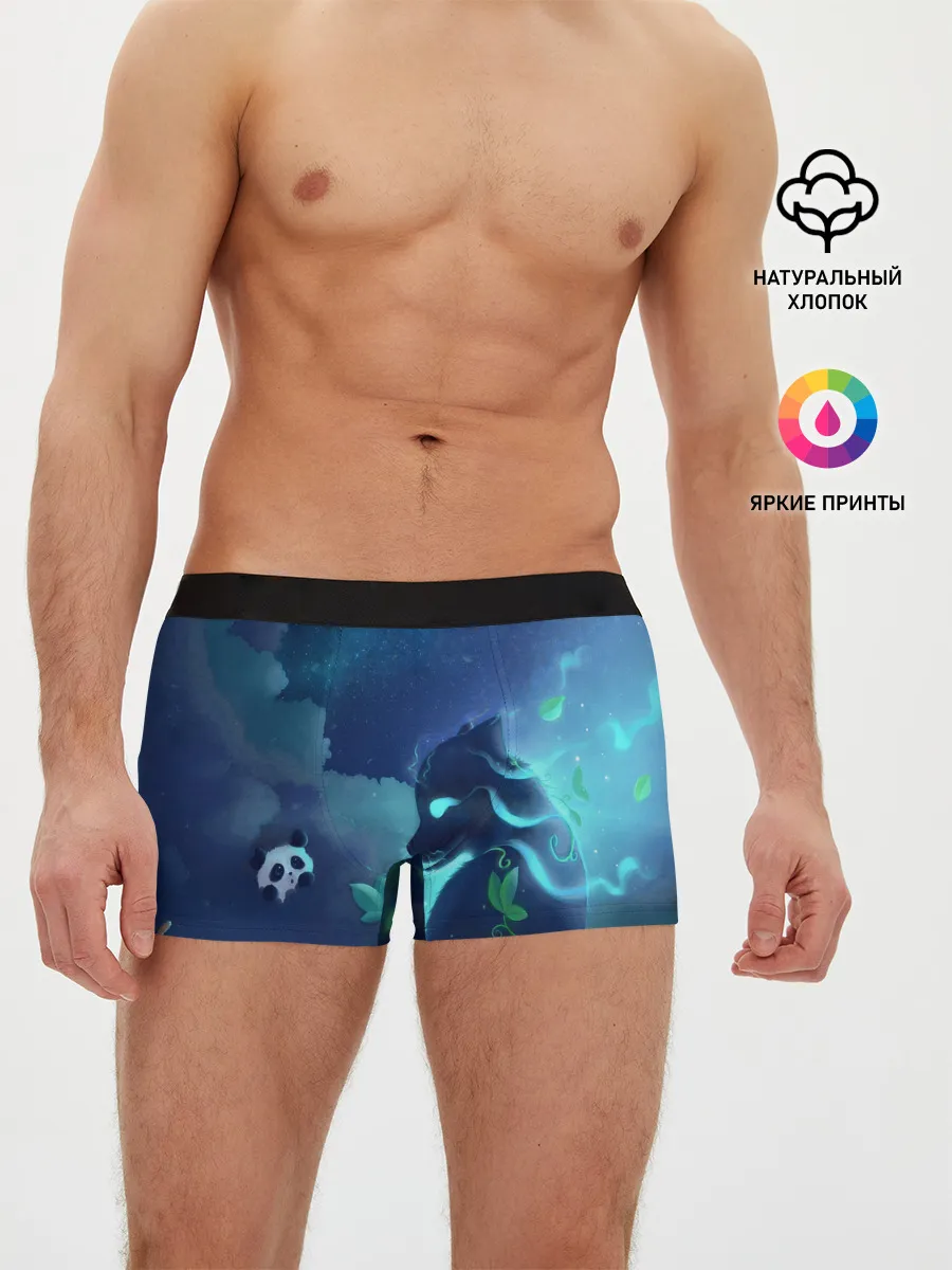 Мужские трусы боксеры / Панда и лиса