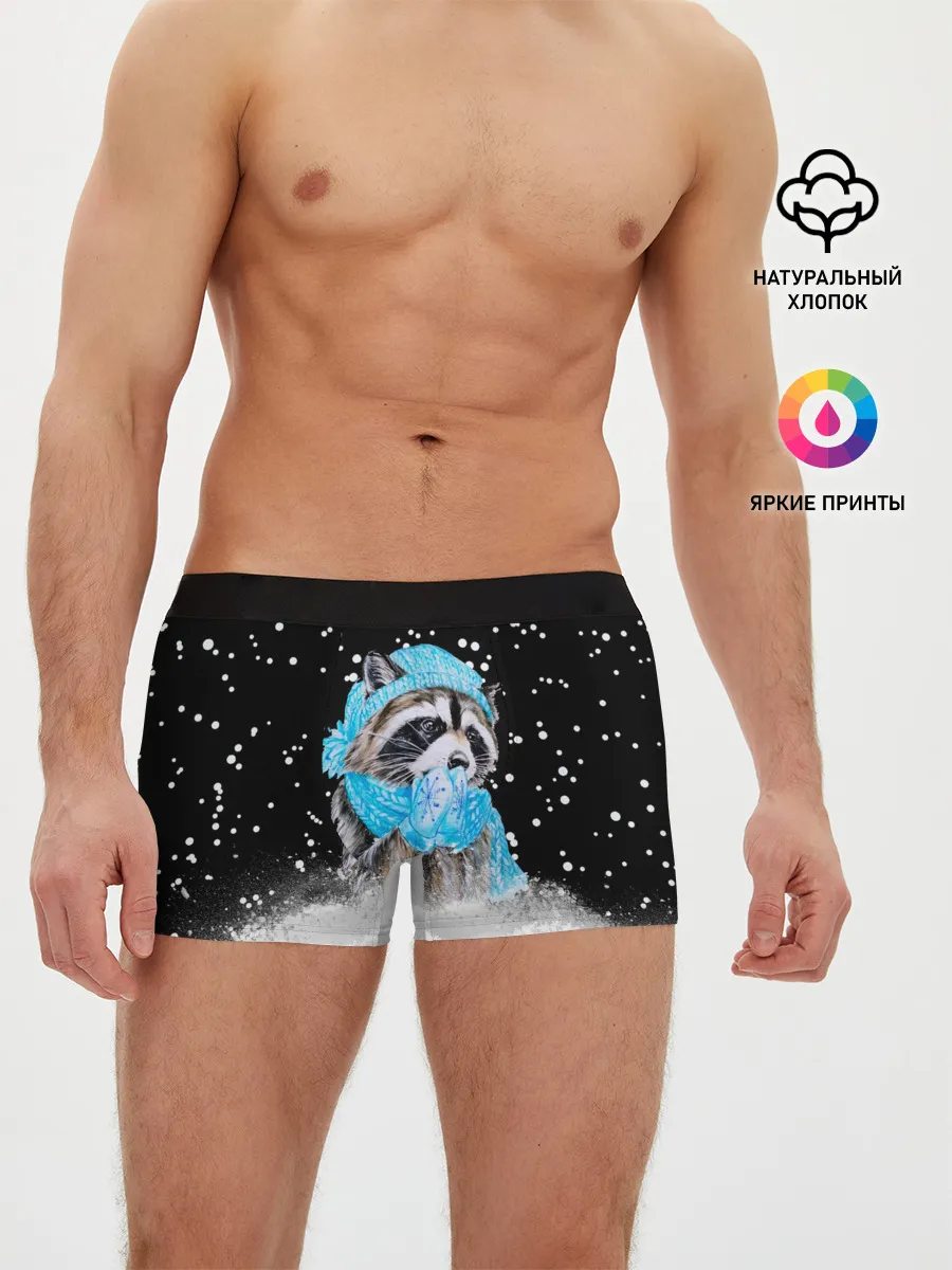 Мужские трусы боксеры / Енот