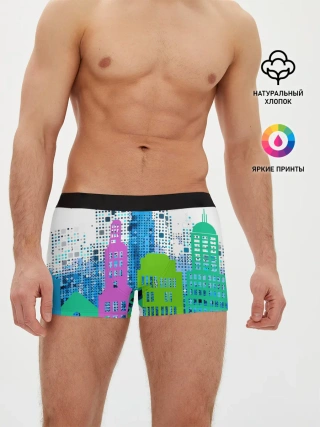 Мужские трусы боксеры / Город