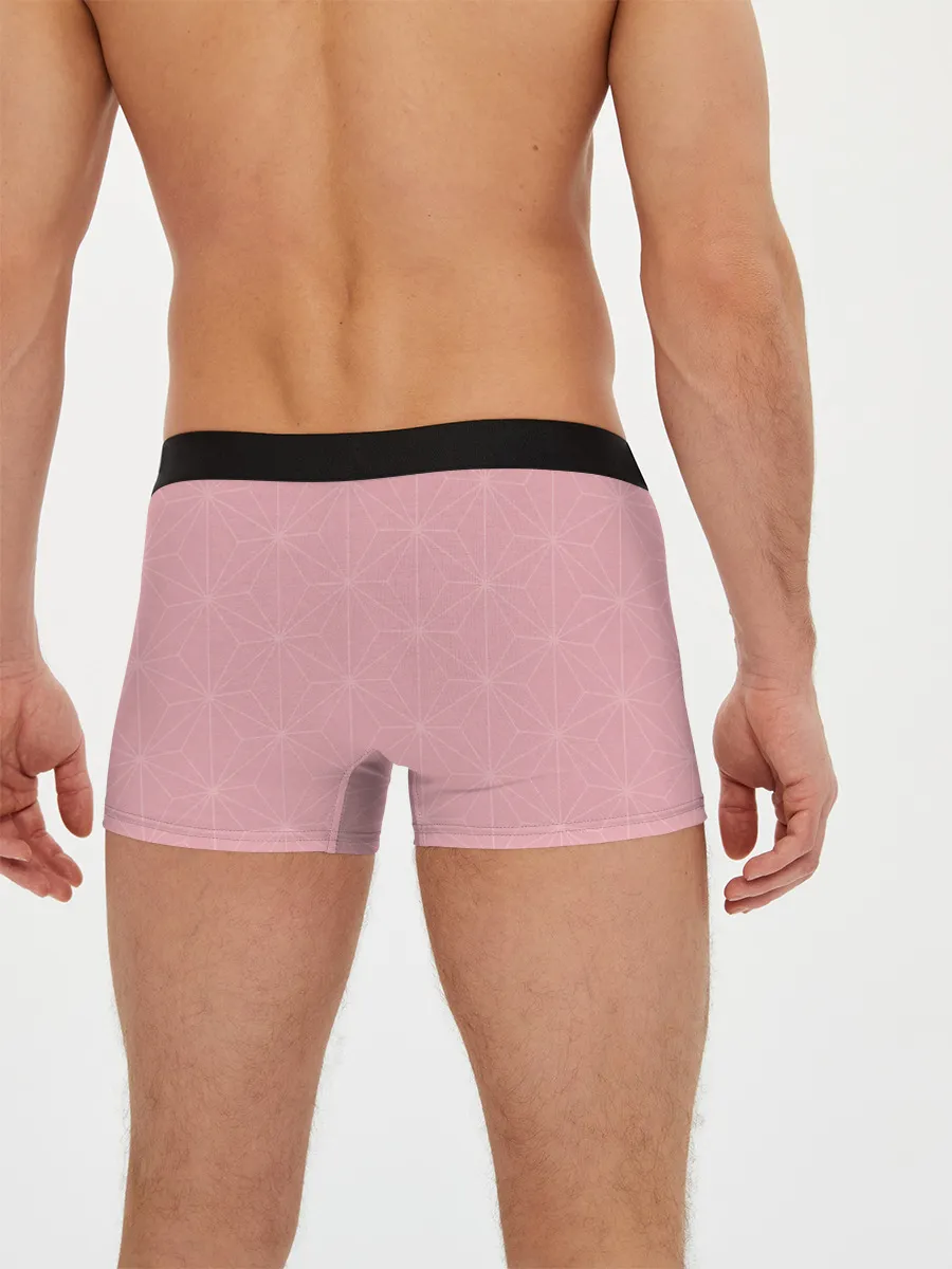 Мужские трусы боксеры / Незуко розовый