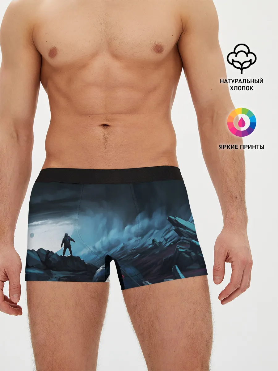 Мужские трусы боксеры / Космонавт