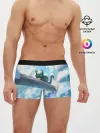 Мужские трусы боксеры / Снежный котенок
