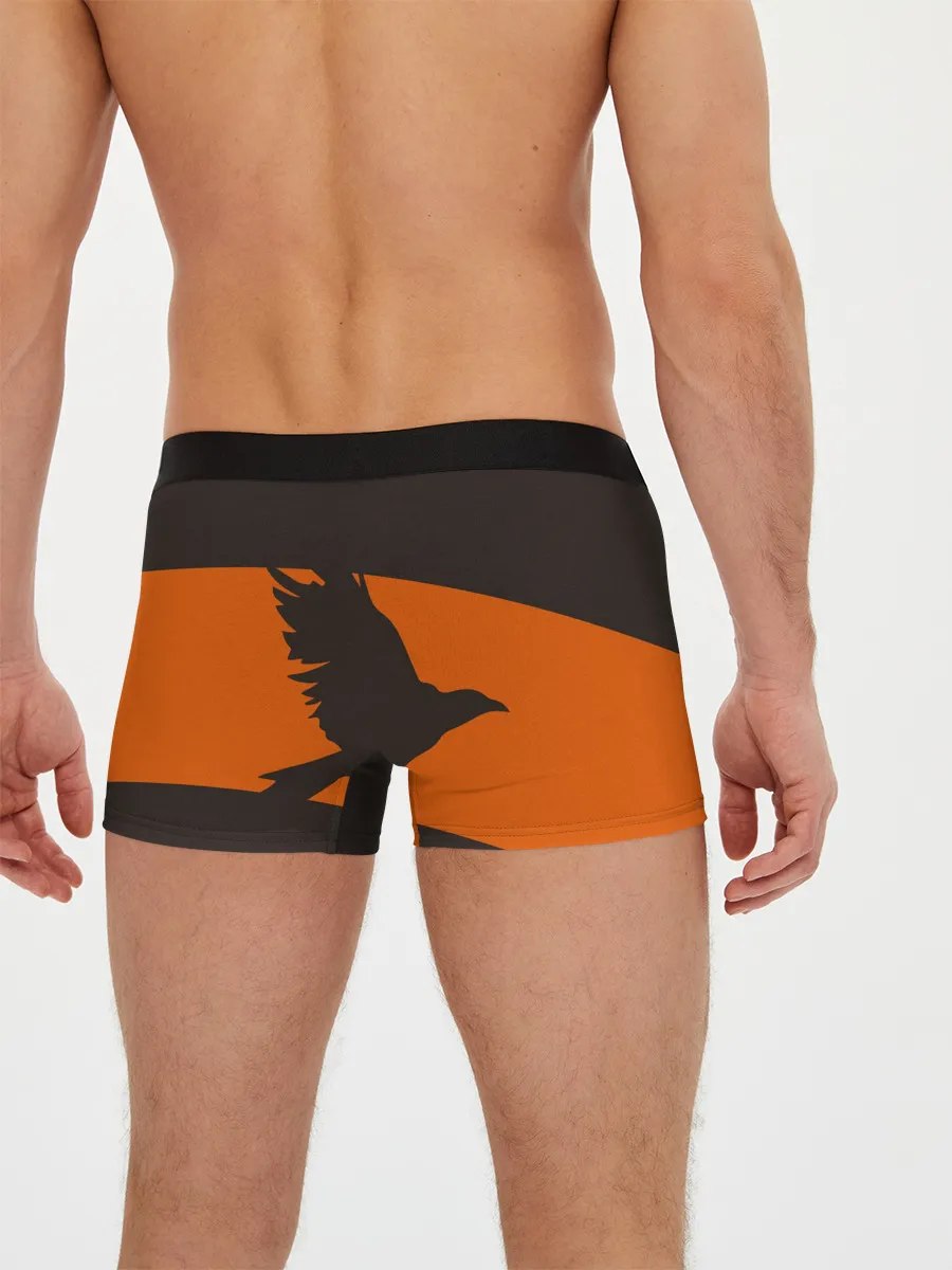 Мужские трусы боксеры / Karasuno оранжевая полоса