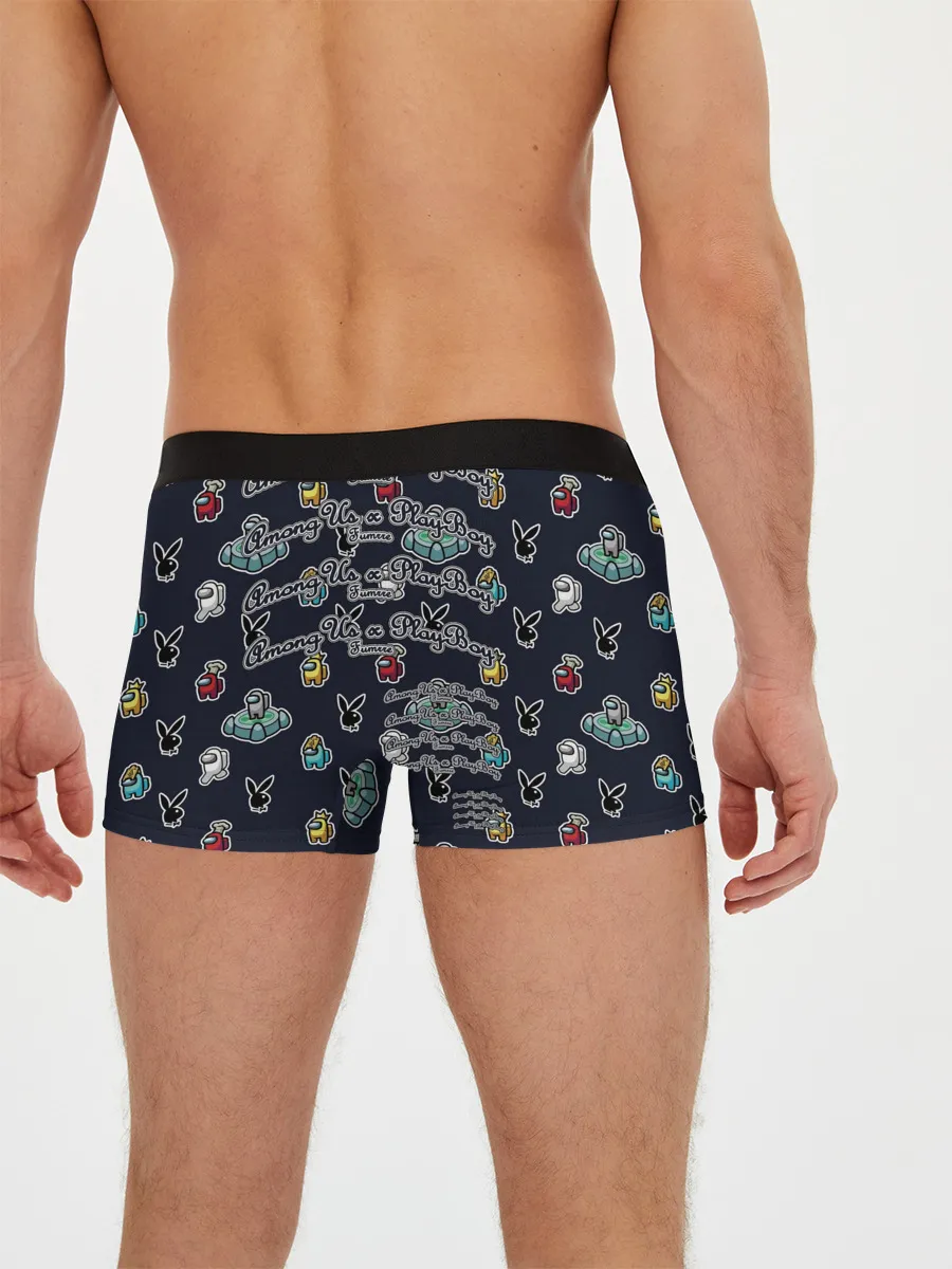 Мужские трусы боксеры / PlayBoy x Among Us monogram