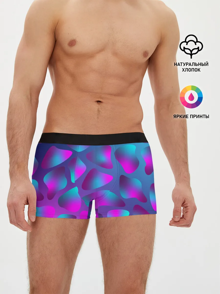 Мужские трусы боксеры / Неоновые капли