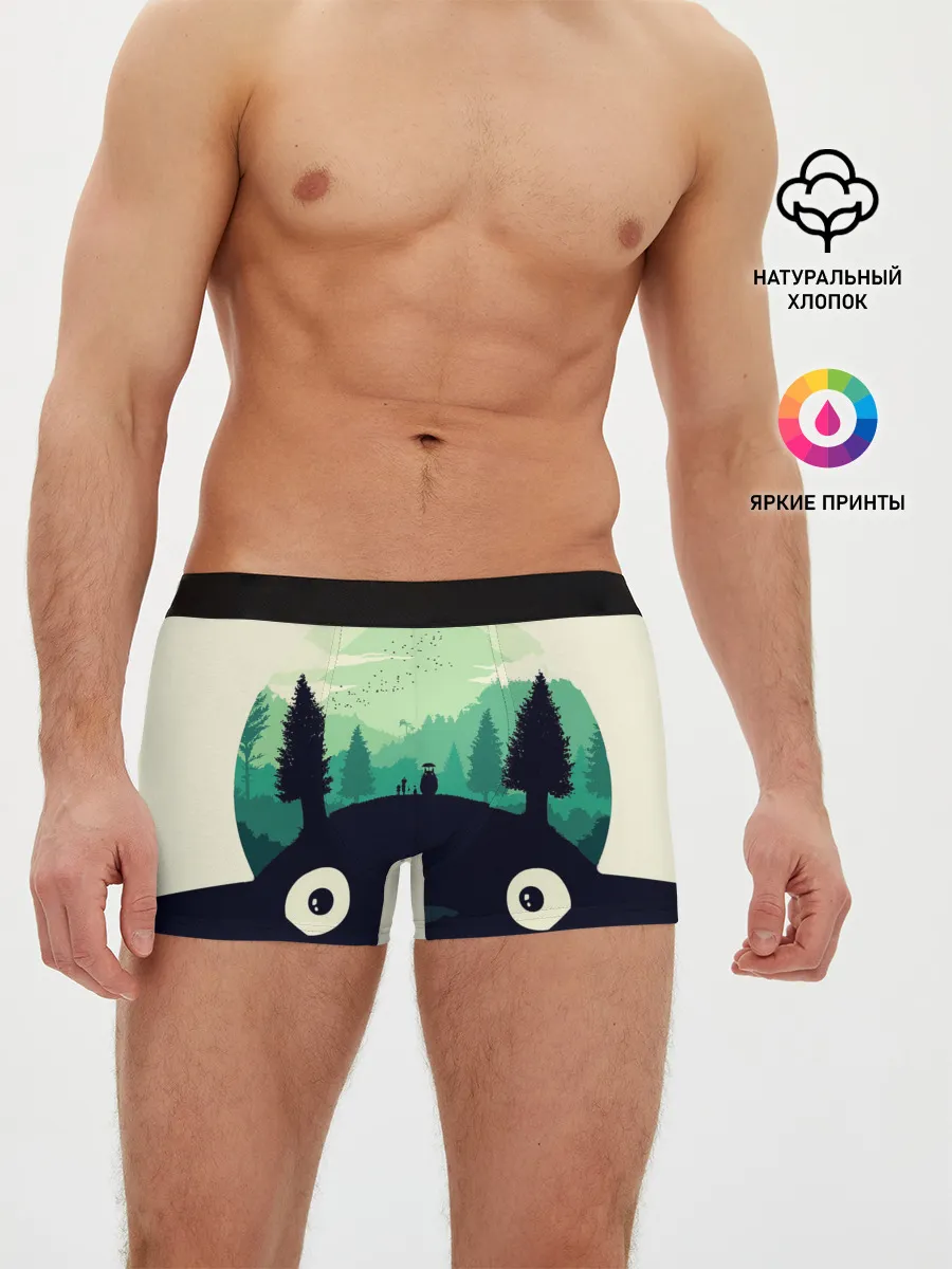Мужские трусы боксеры / Тоторо охраняет лес