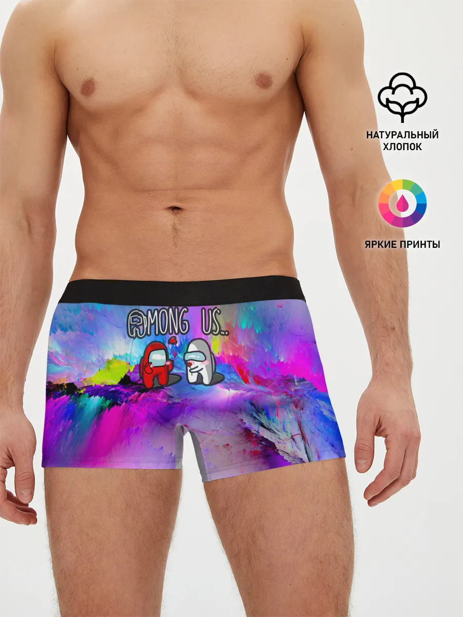 Мужские трусы боксеры / Among Us love