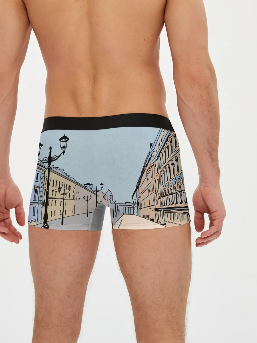 Мужские трусы боксеры / Петербург, я люблю тебя