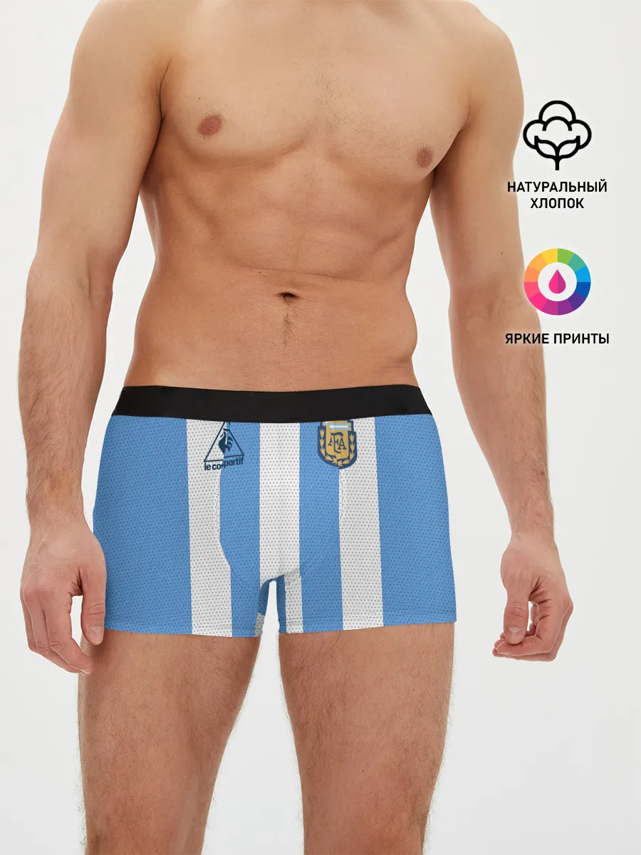 Мужские трусы боксеры / Джерси Марадоны с автографом