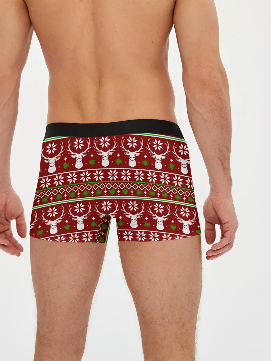 Мужские трусы боксеры / Санта с защитным экраном