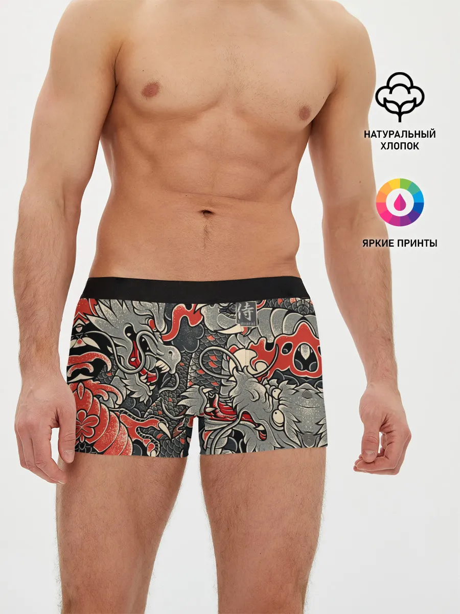 Мужские трусы боксеры / Самурай