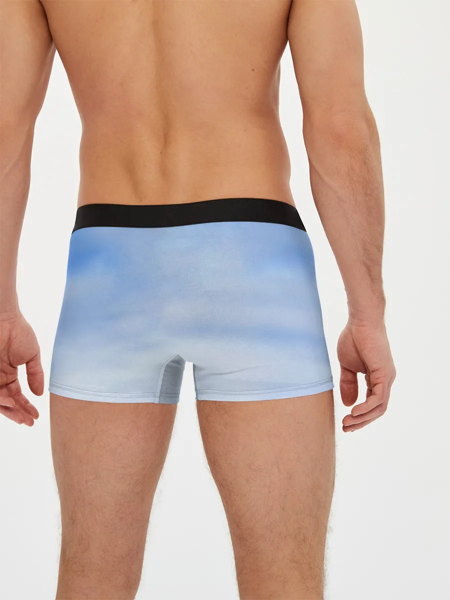 Мужские трусы боксеры / Овчарка и снег