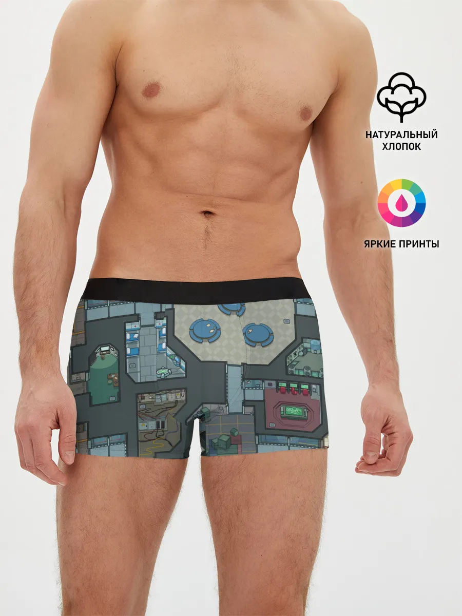 Мужские трусы боксеры / AMONG US - КАРТА