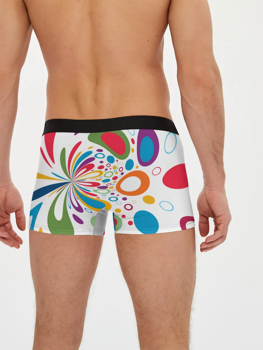 Мужские трусы боксеры / Яркие краски