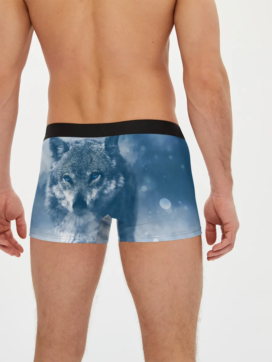 Мужские трусы боксеры / Красивый волк