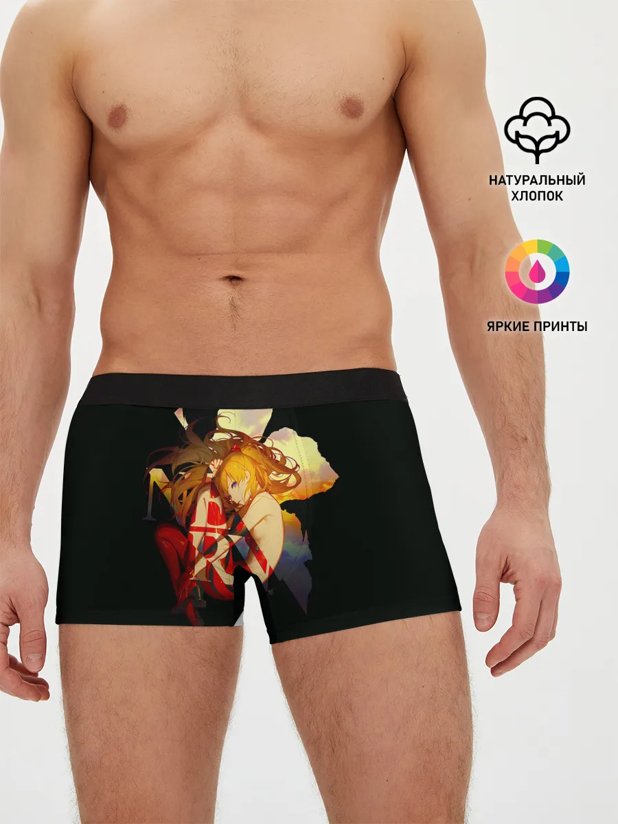 Мужские трусы боксеры / Аска Евангелион Nerv