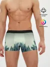 Мужские трусы боксеры / акварельный лес градиент