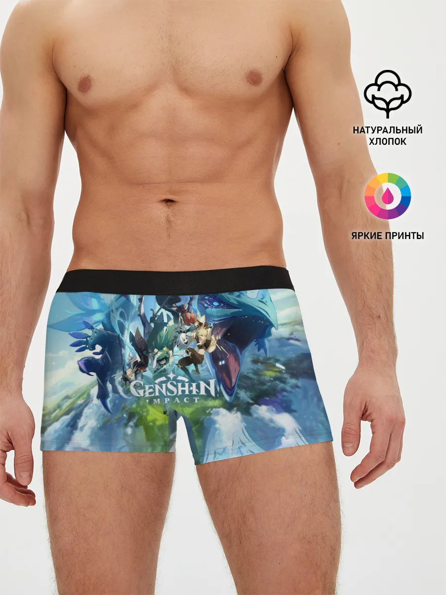 Мужские трусы боксеры / Genshin Impact