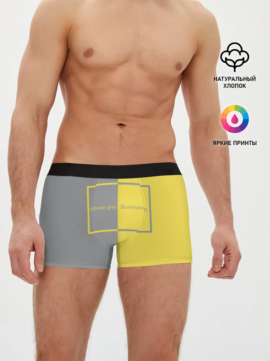Мужские трусы боксеры / Ultimate Grey X Illuminating