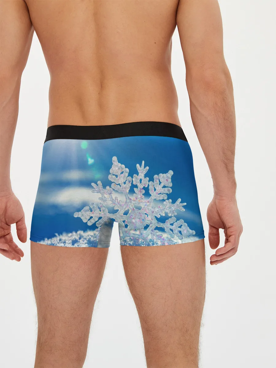 Мужские трусы боксеры / Снег