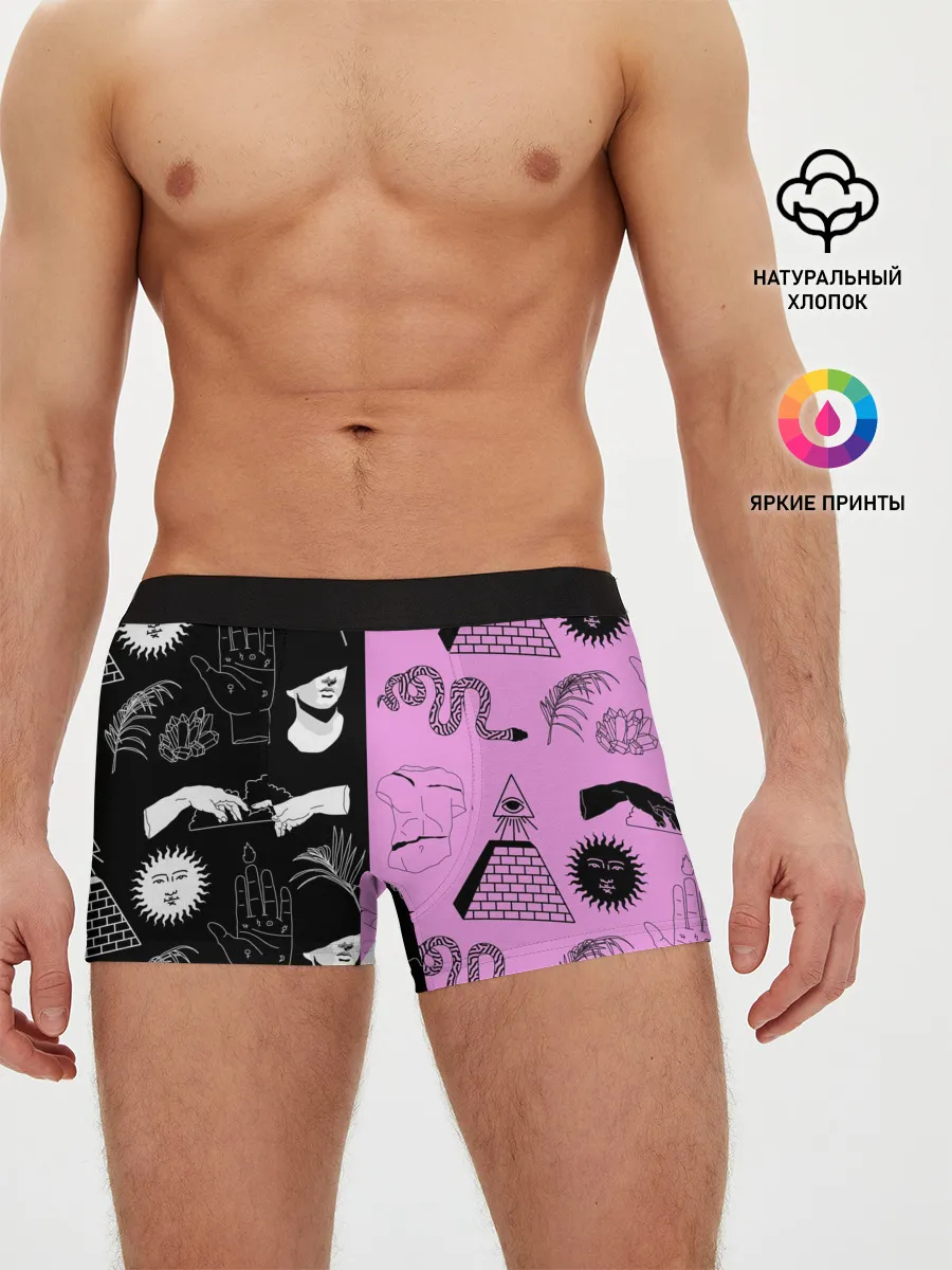 Мужские трусы боксеры / руки, статуи