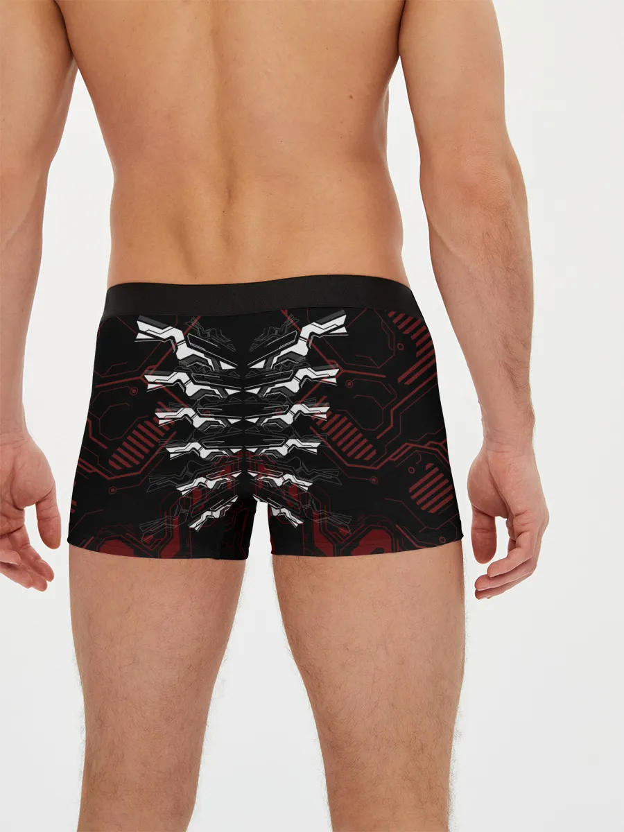 Мужские трусы боксеры / Цифровой киберскелет