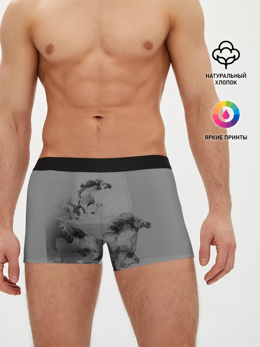 Мужские трусы боксеры / кони