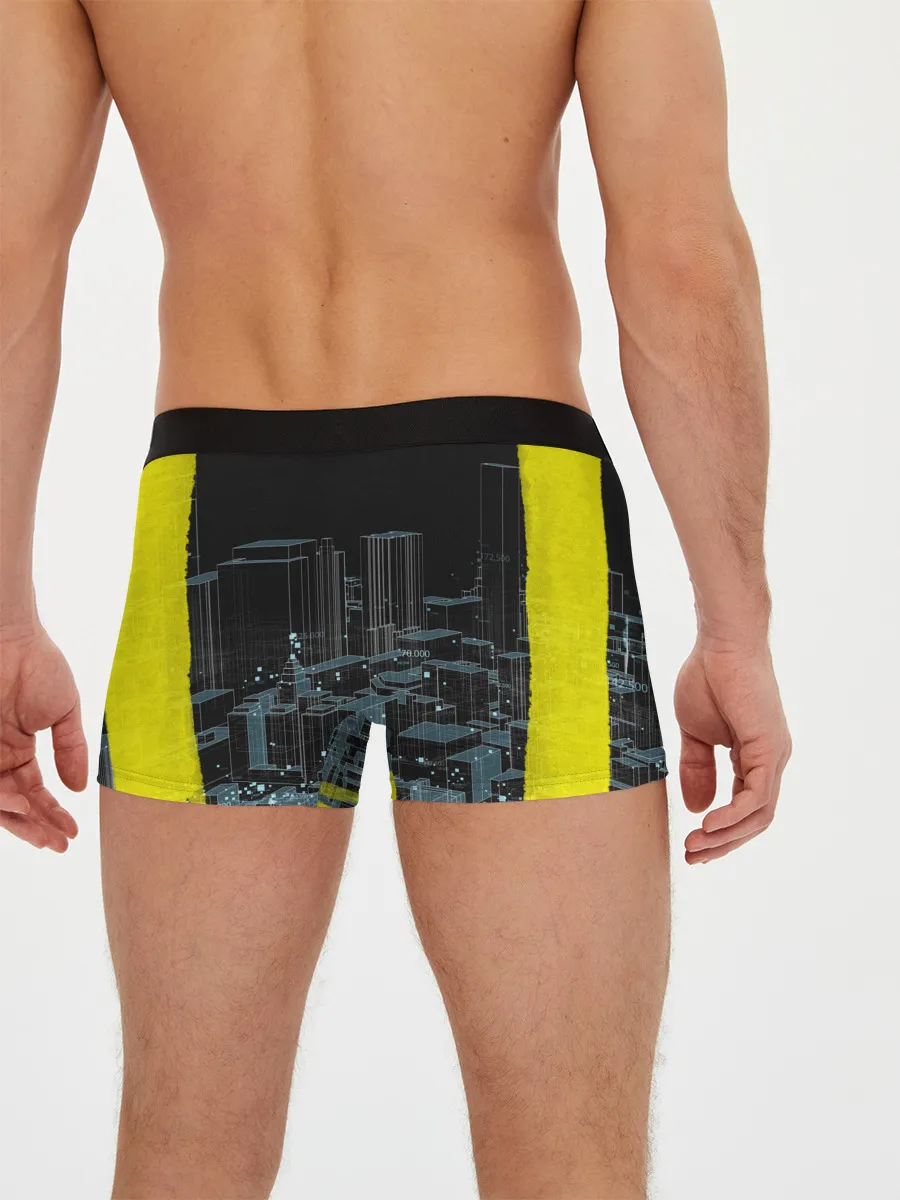 Мужские трусы боксеры / Город CYBERPUNK 2077
