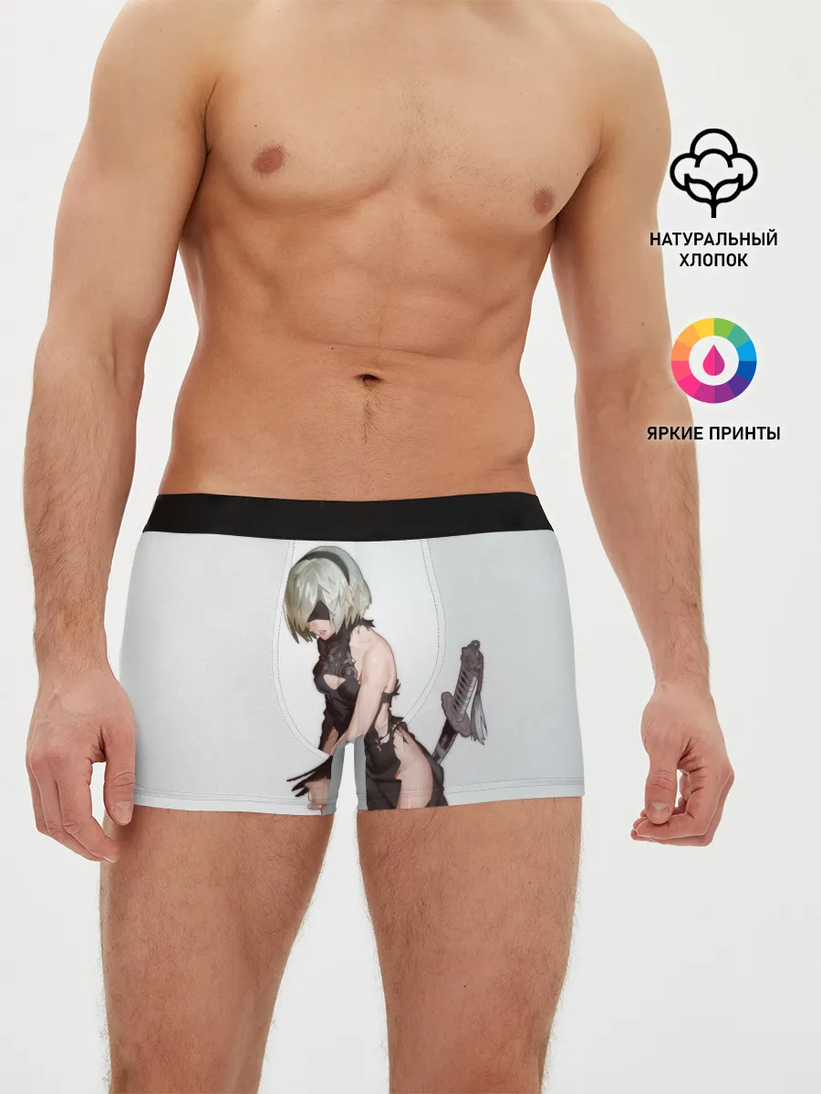Мужские трусы боксеры / NIER AUTOMATA / 2B