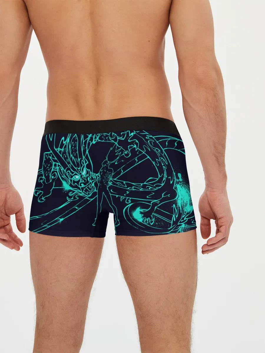 Мужские трусы боксеры / Neon Dragon