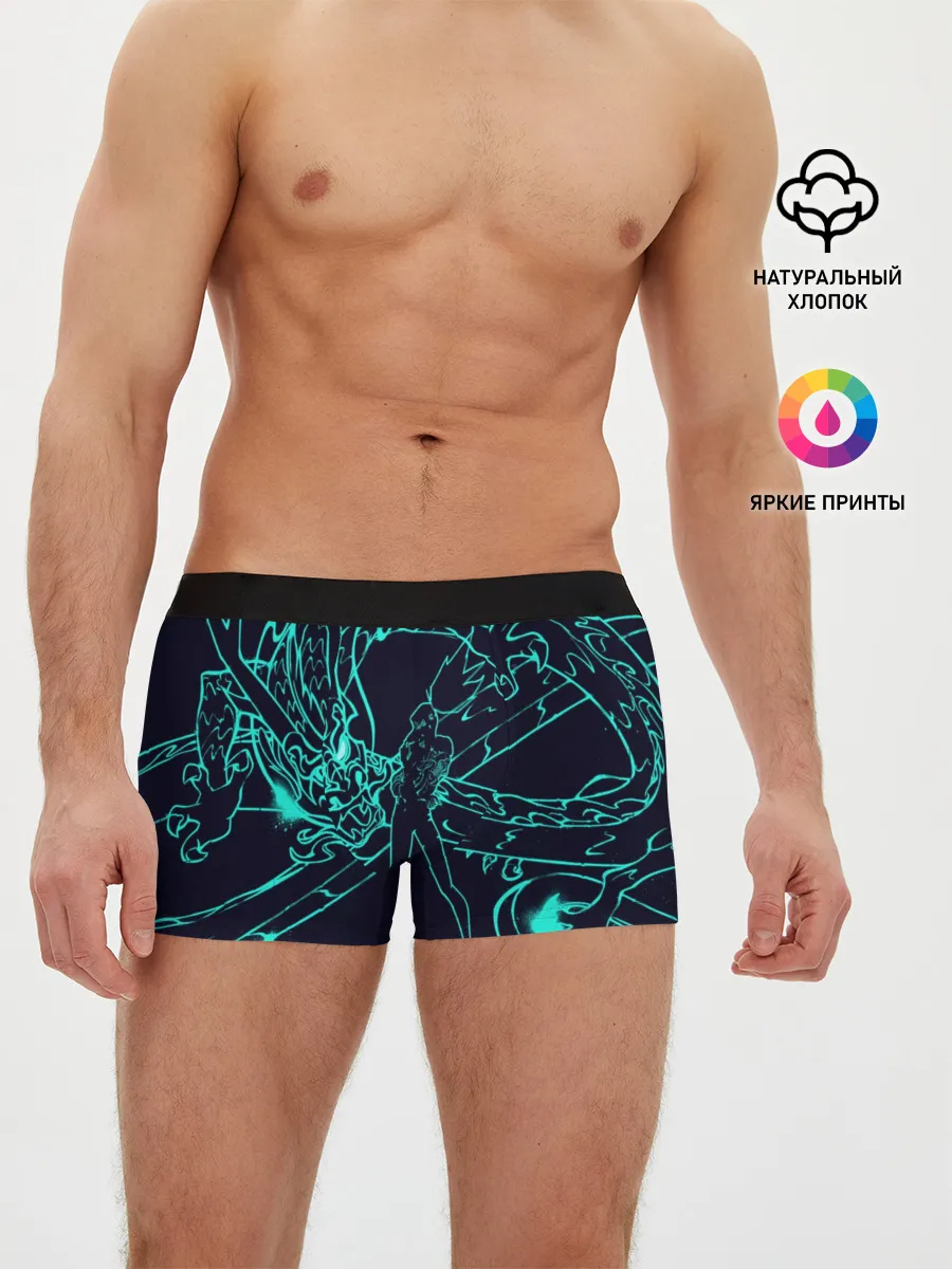 Мужские трусы боксеры / Neon Dragon