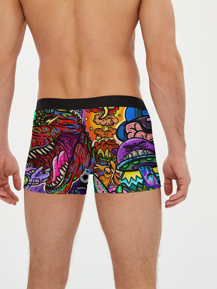 Мужские трусы боксеры / Динозавр