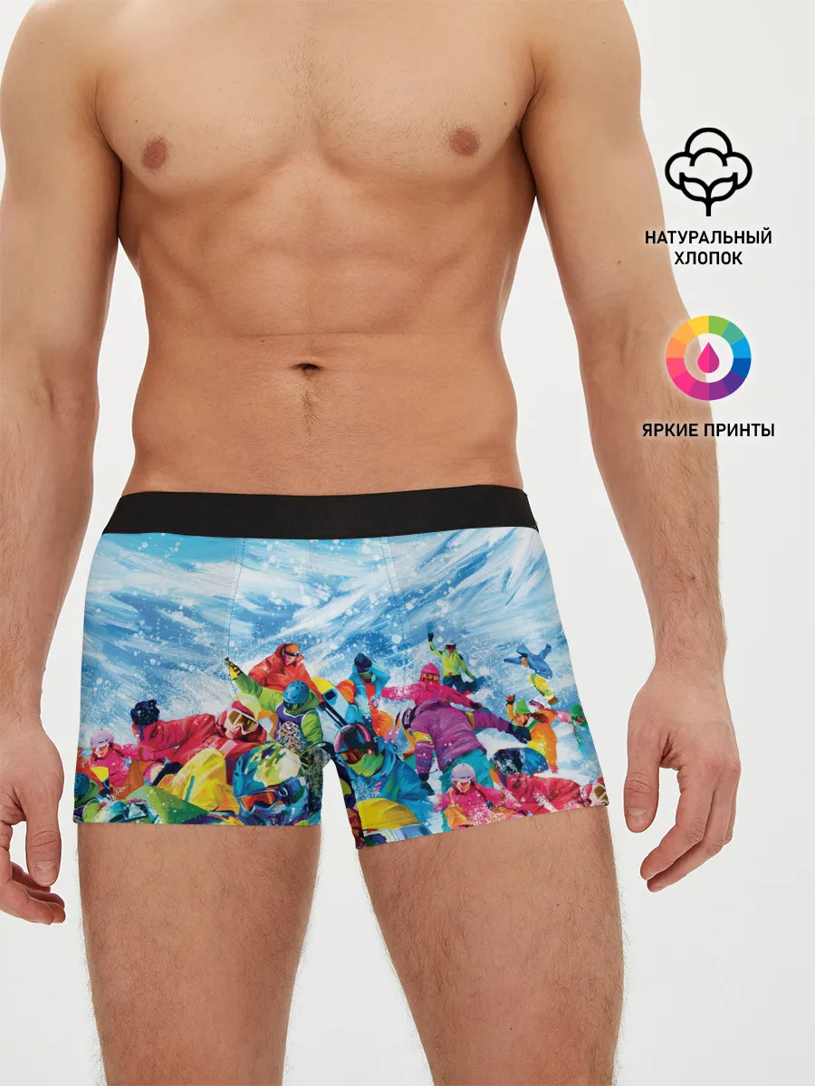 Мужские трусы боксеры / Палитра сноуборд