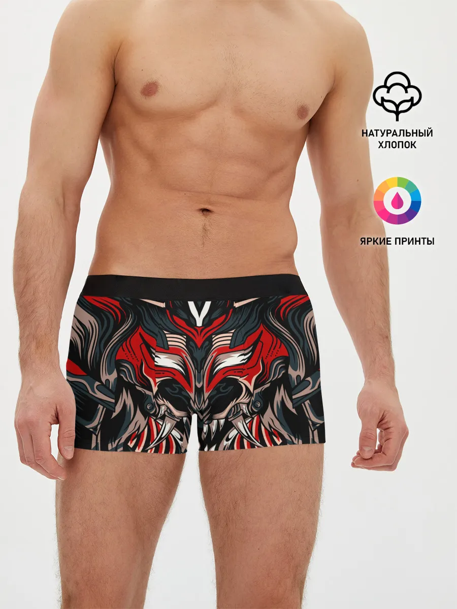 Мужские трусы боксеры / Черный самурай