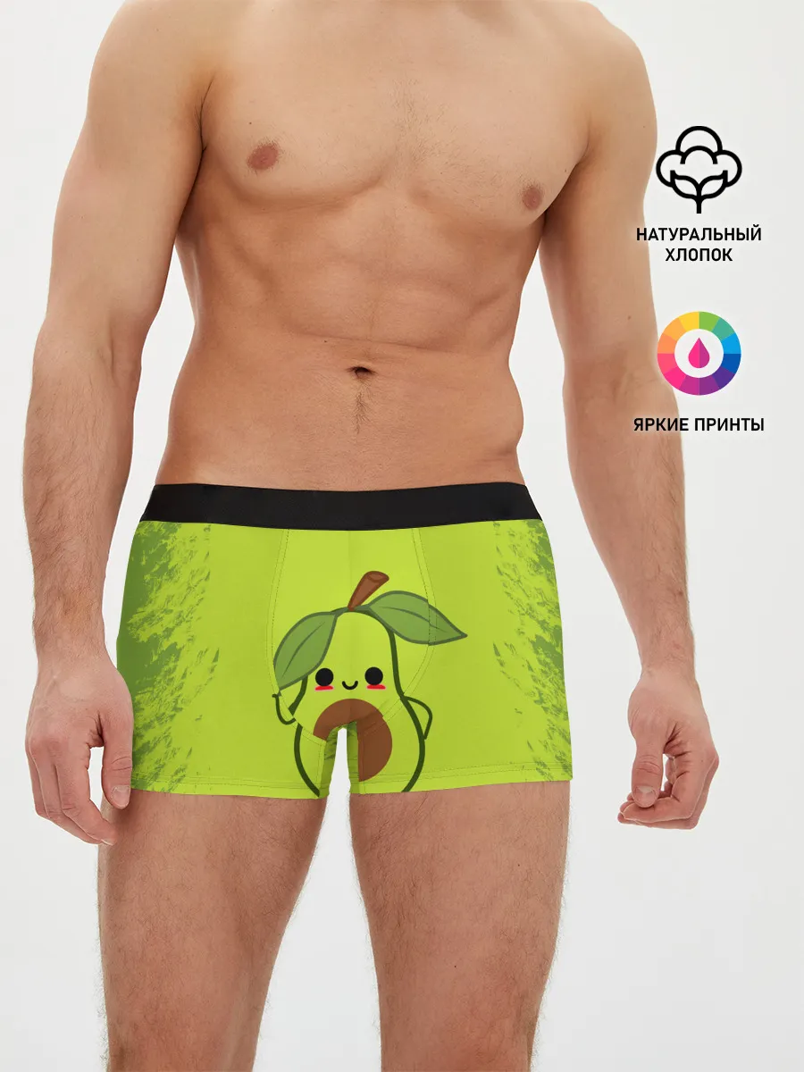 Мужские трусы боксеры / Авокадо