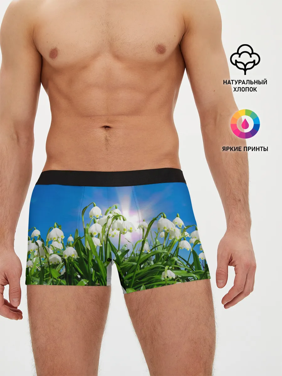 Мужские трусы боксеры / Подснежники