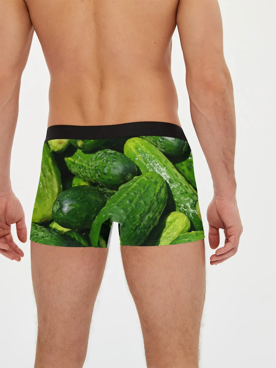 Мужские трусы боксеры / Огурцы