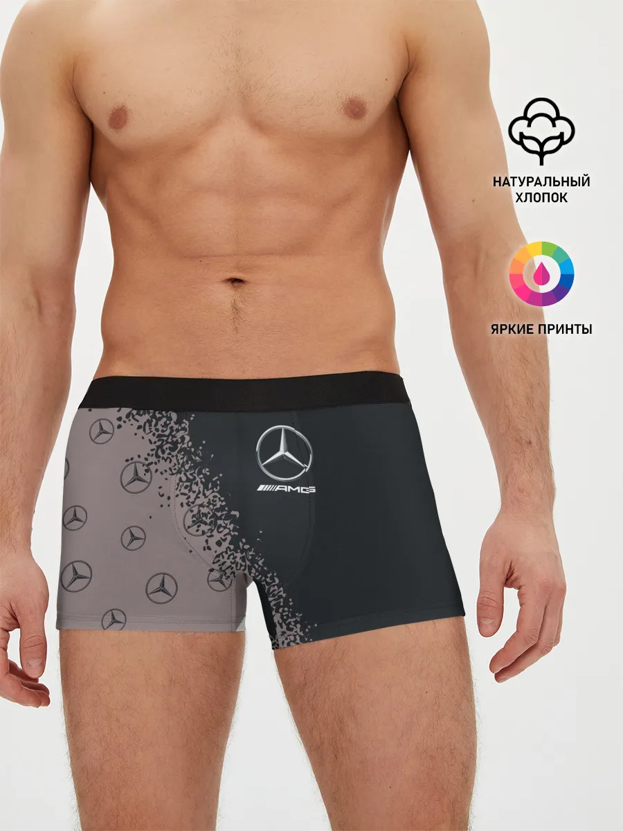 Мужские трусы боксеры / MERCEDES / МЕРСЕДЕС
