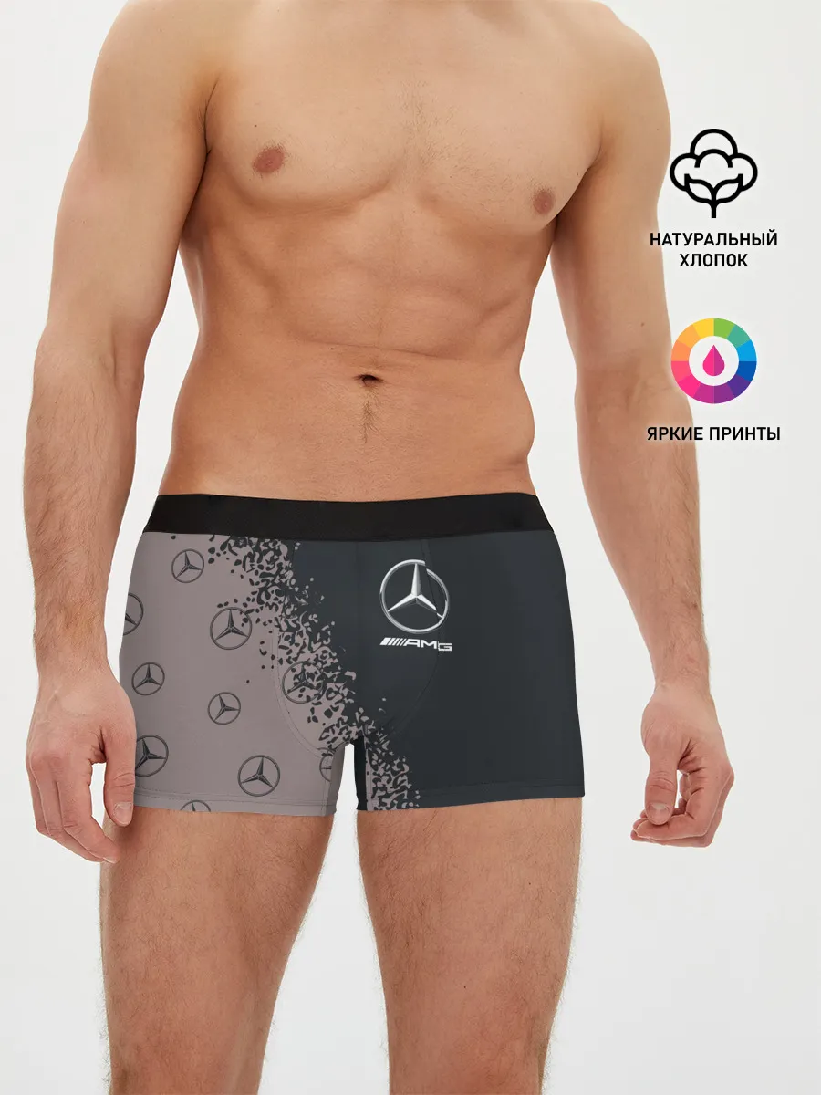 Мужские трусы боксеры / MERCEDES / МЕРСЕДЕС