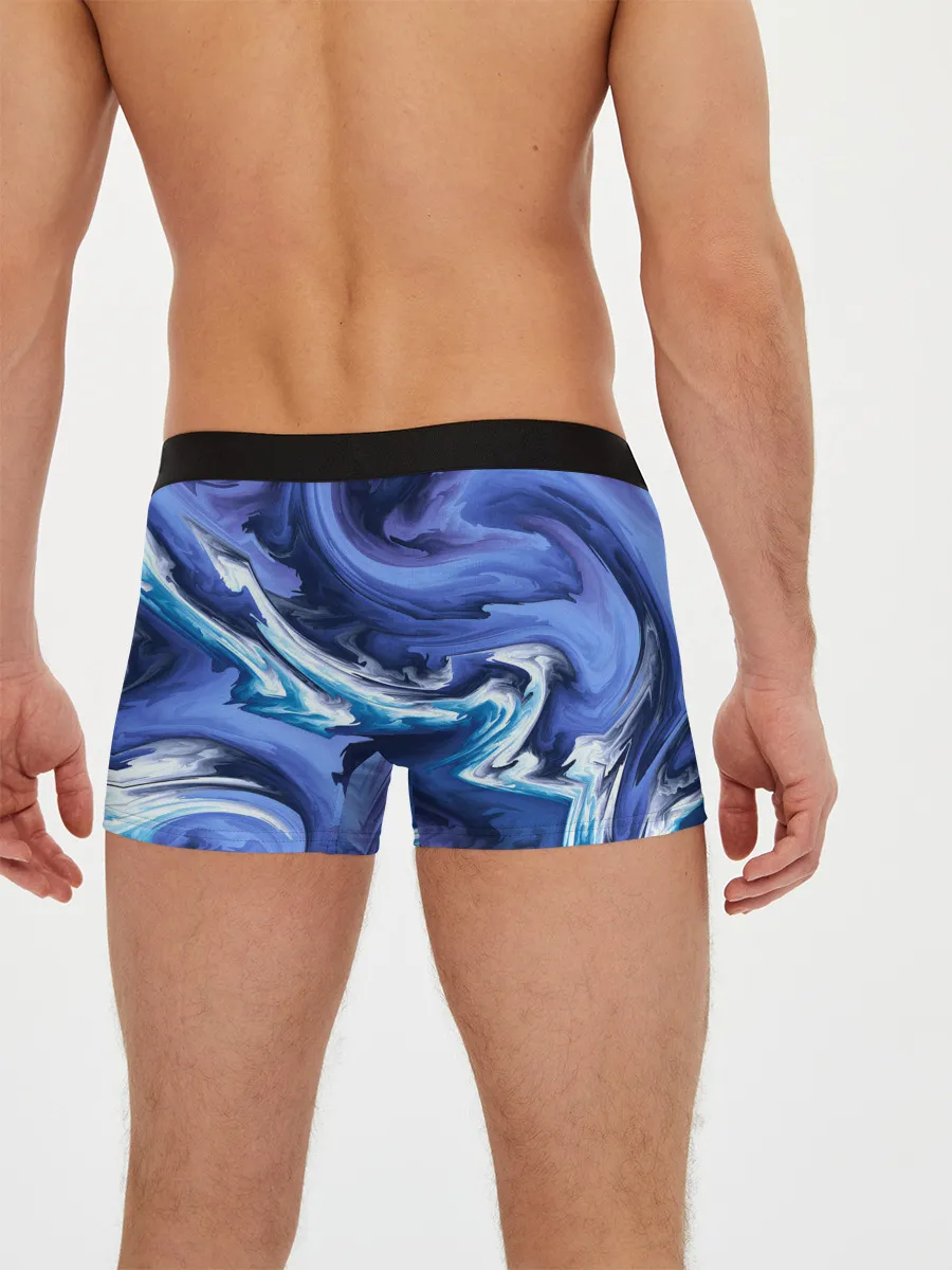 Мужские трусы боксеры / Абстрактные волны