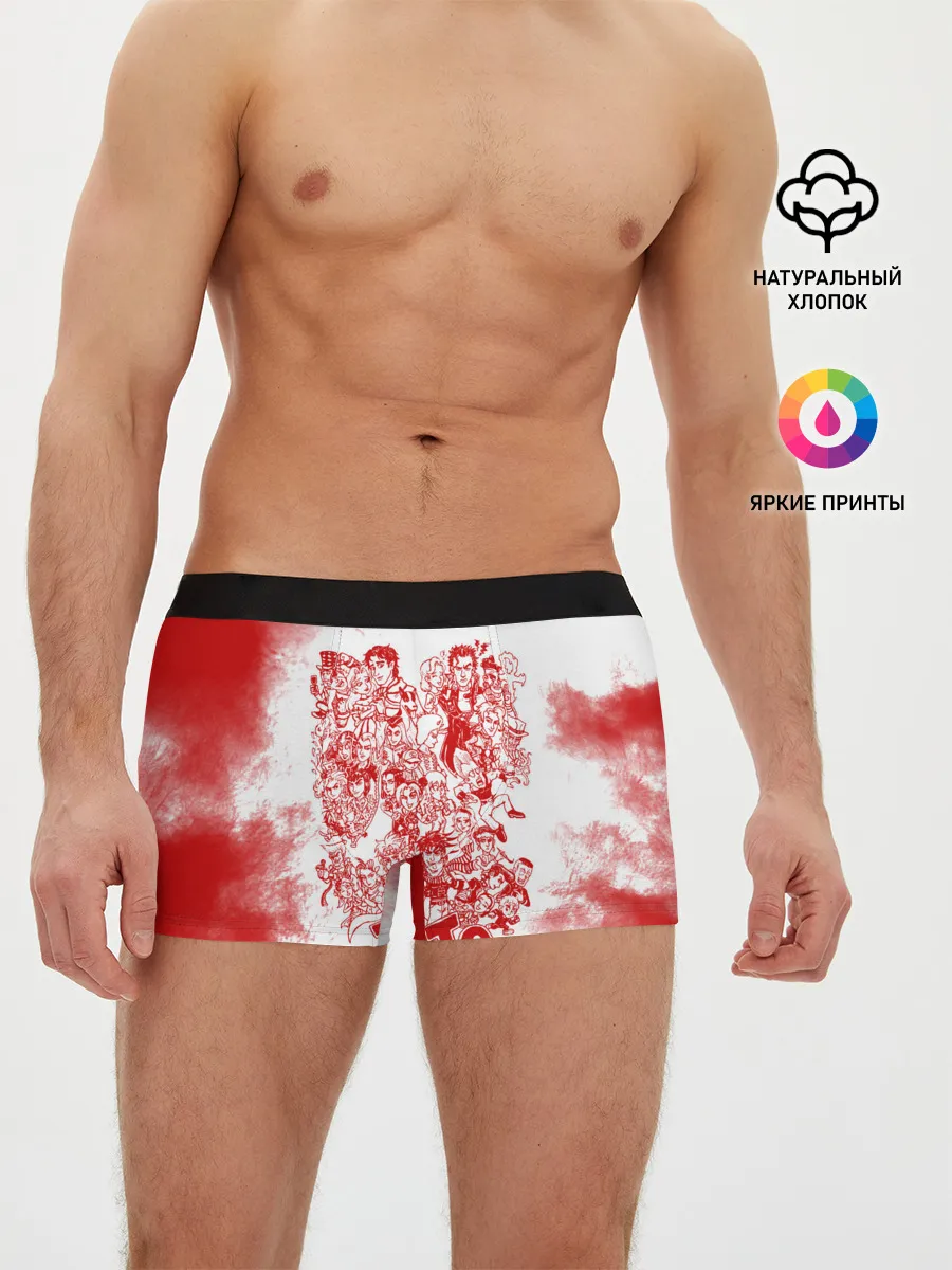 Мужские трусы боксеры / Джоджо герои красный дым