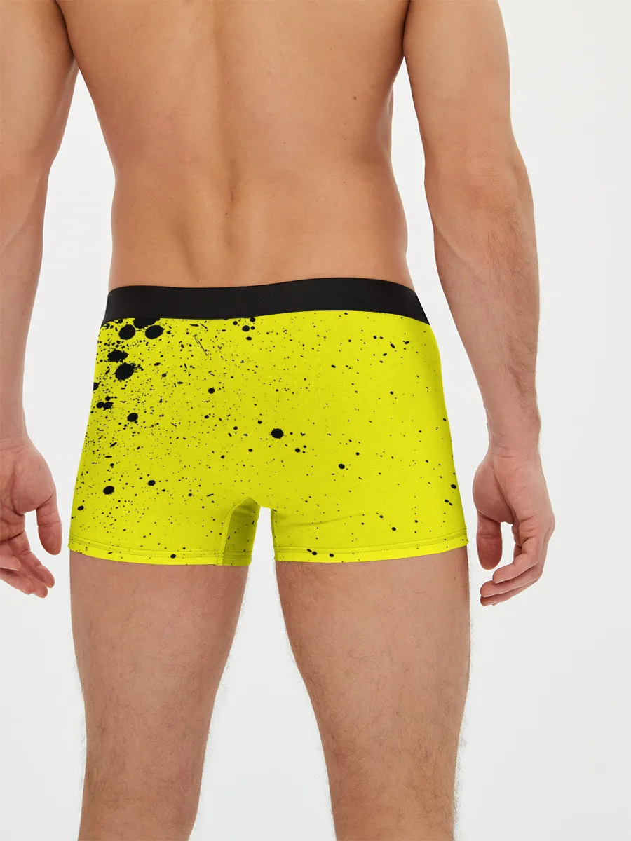 Мужские трусы боксеры / Джонатан на желтом брызги