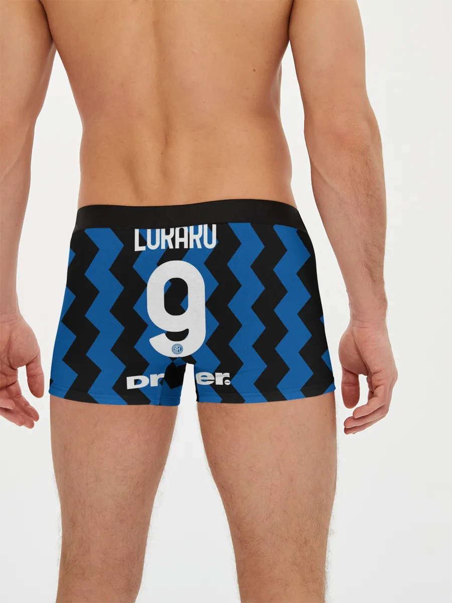 Мужские трусы боксеры / Лукаку 20/21 Домашняя форма