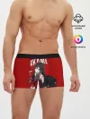 Мужские трусы боксеры / Убийца Акаме на красном фоне