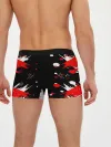 Мужские трусы боксеры / Хвост Феи красно-черная геометрия