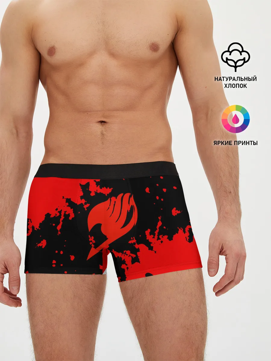 Мужские трусы боксеры / Хвост Феи красные зоны